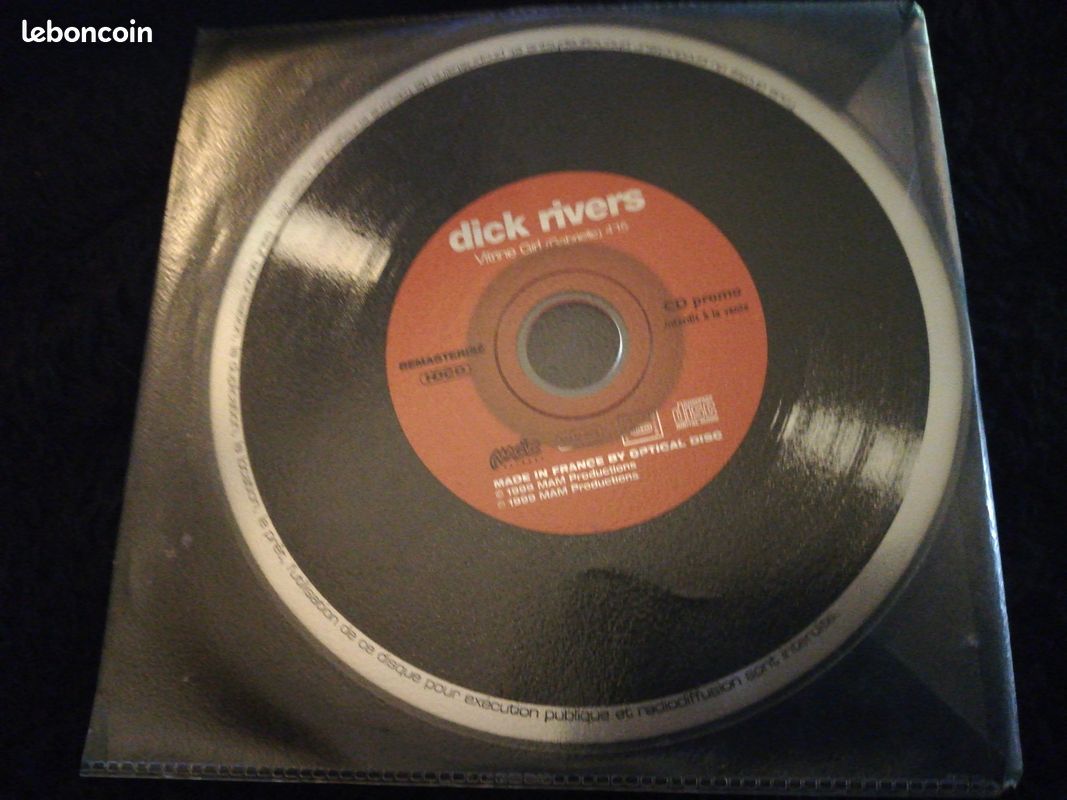 CD promo DICK RIVERS VITRINE GIRL 1999 EX ÉTAT (image 1)