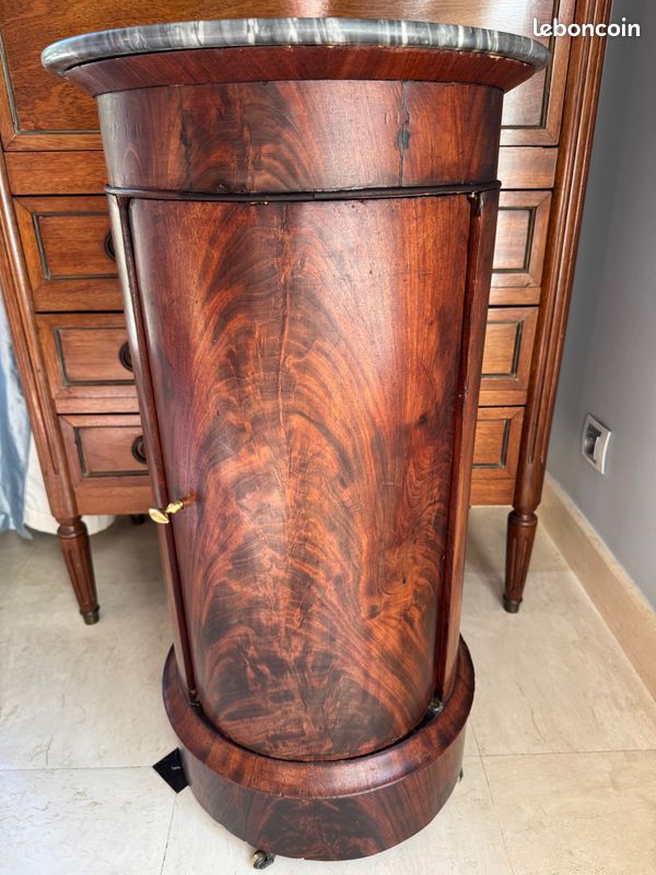Somno Empire Acajou flammé , très beau marbre « à cuvette » Gris Turquin (rare) (image 2)