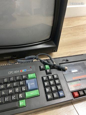 T-shirt Rétro Amstrad CPC 464/6128 - Taille M - Bleu Marine - Neuf Avec étiquettes