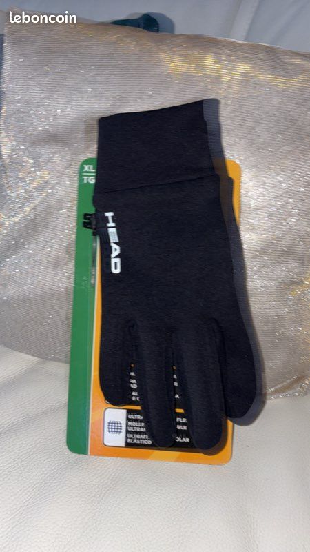HEAD Gants de course à pied numériques avec écran tactile Sensatec Noir Taille XS/EP