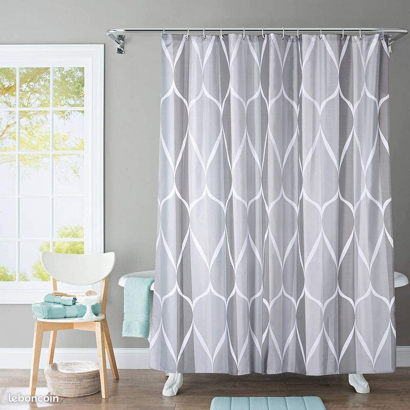 Rideau de douche neuf 180 x 180 cm (image 1)