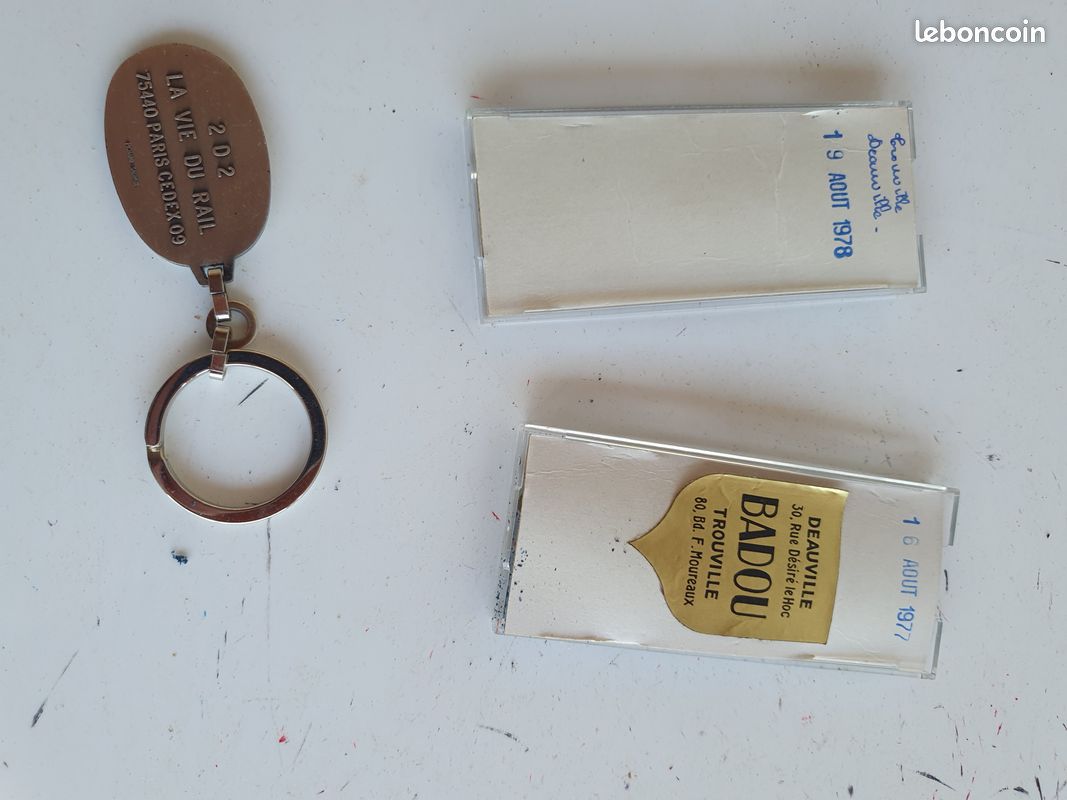 Porte clef villes Deauville + Trouville + la vie du rail (image 7)