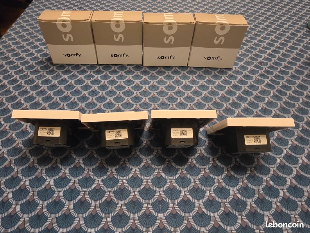 4 Interrupteurs connectés 1811405 Somfy Smoove Uno A/M io Pure Blanc + 4 cadres (image 5)