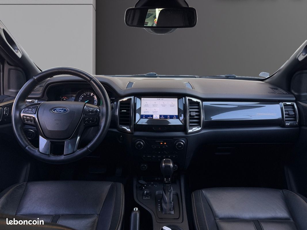 Ford ranger double cabine 2.0 ecoblue 213 bv10 wildtrak hardtop attelage cuir chauffant garantie 12 mois (image 2)