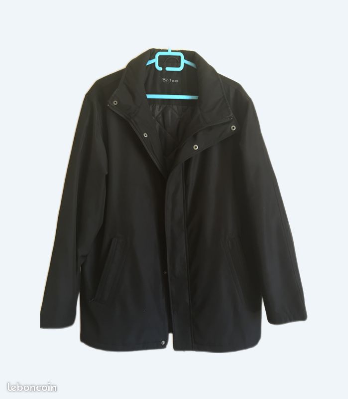Blouson/parka homme noir Brice taille 54 très bon état Vêtements