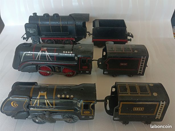 Locomotive électrique JEP S57 + Tender – SNCF échelle O – Vintage Ancien Jouet