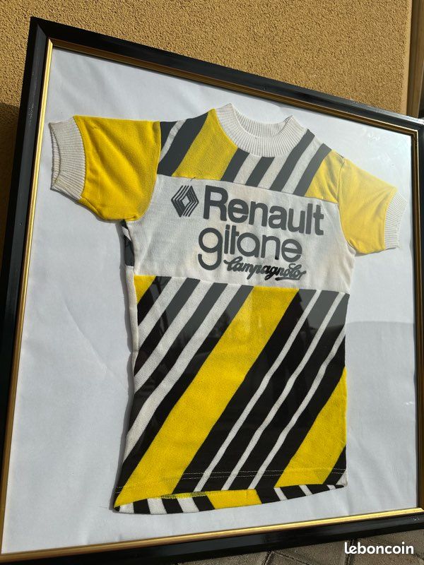Maillot Cycliste Vintage Renault Gitane Campagnolo – Années 70 – Taille 3 – Telmail (France)
