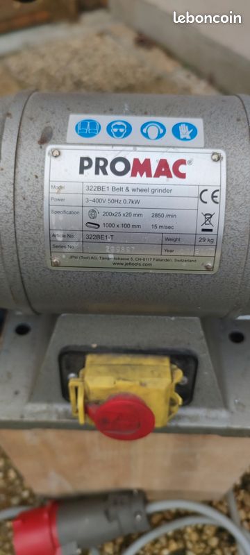 Ponceuse a bande d'établi (image 3)
