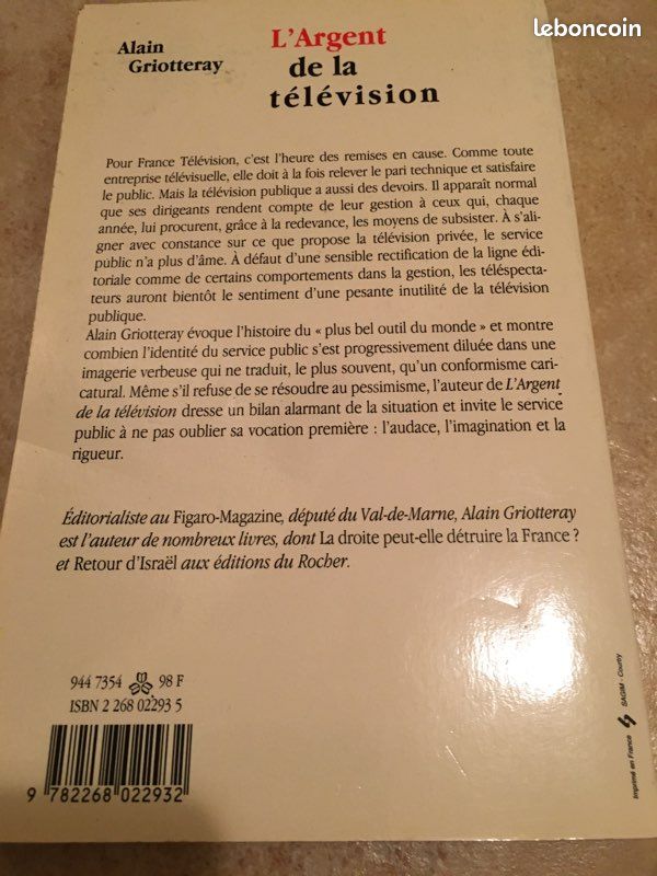 Alain Griotteray L’Argent de la télévision (image 2)