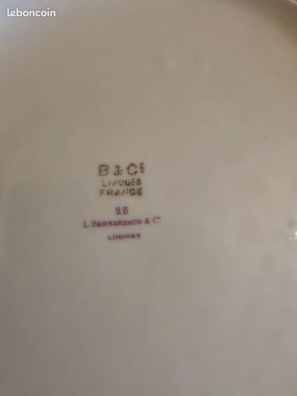 Assiette porcelaine de Limoges Bernardaud (image 2)