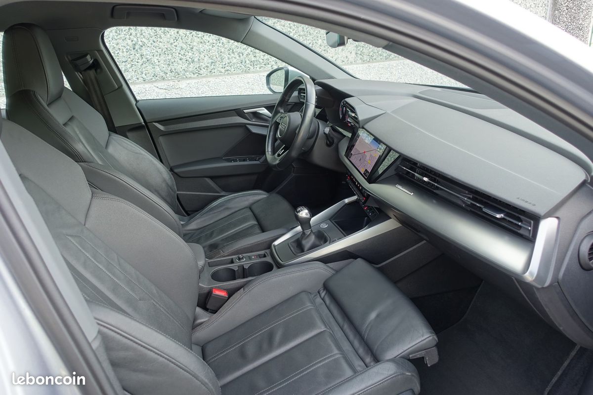 A3 Sportback 30 Tdi 116ch 2020 Virtual cockpit/Cuir sport chauffant/Gps Europe/Full LED/Park assyst/Carplay/1*Main/Garantie 12 Mois (image 8)