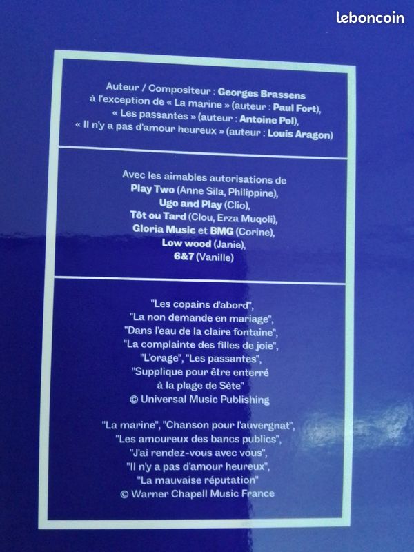 🎶 Les Copines d'abord – Hommage à Georges Brassens • 14 titres • Anne Sila • Clou • Nach • Corine • Philippine • Clio • Vanille • Erza Muqoli • Album collectif – Chanson française (image 7)