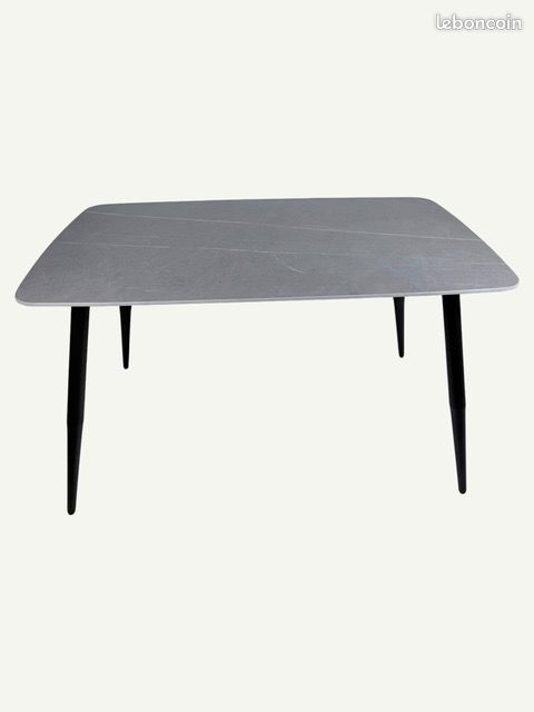 Table AZUR céramique grise design moderne neuf sous emballage (image 2)