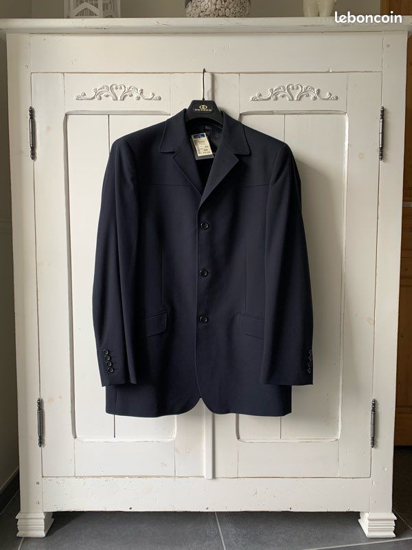 Veste de costume DEVRED bleu marine L Neuve Vêtements