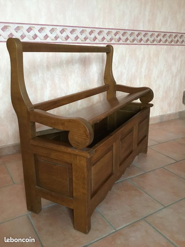 Banc coffre en chêne (image 3)