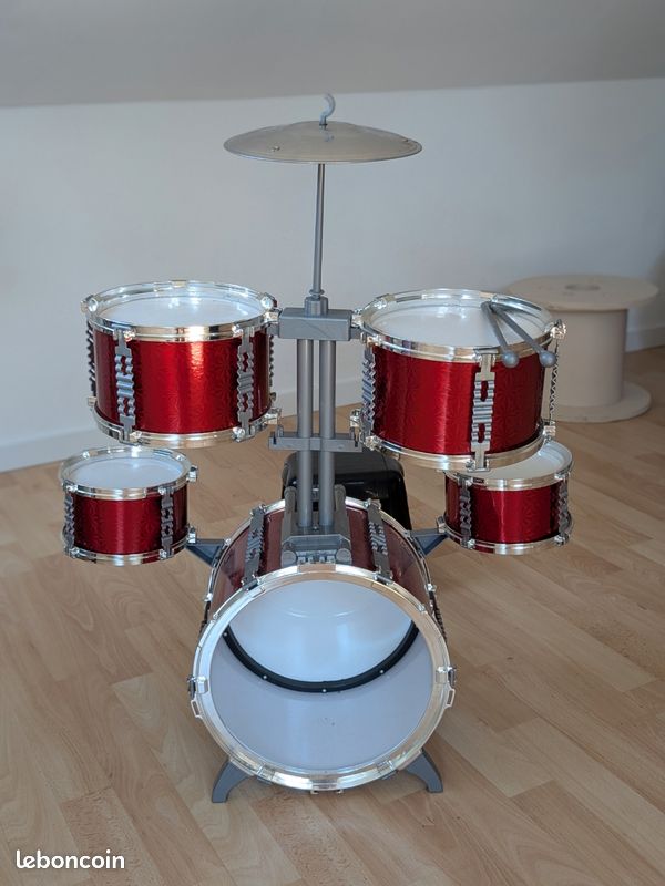 TOUMENY Batterie pour Tout-Petits, Jouets d'Instruments de Musique pour Enfants, Ensemble de Batterie Jazz 5 Pcs avec Tabouret pour Garçons et Filles Débutants, Cadeaux d'Anniversaire TOUMENY Batterie pour Tout-Petits, Jouets d'Instruments de Musique pour Enfants, Ensemble de Batterie Jazz 5 Pcs avec Tabouret pour Garçons et Filles Débutants, Cadeaux d'Anniversaire