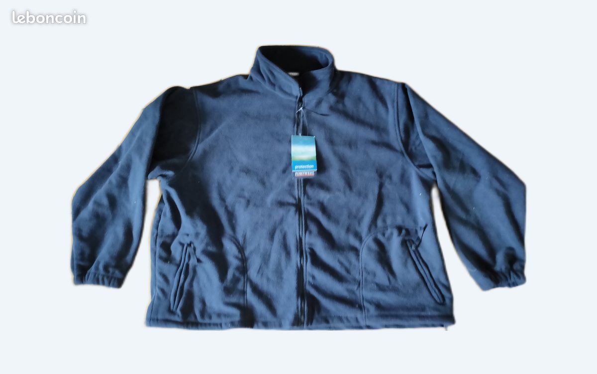 Jacket Veste Polaire Grande Taille Homme 8xl Veste Polaire Grande Taille  6xl Veste Polaire Matelassée Bleu