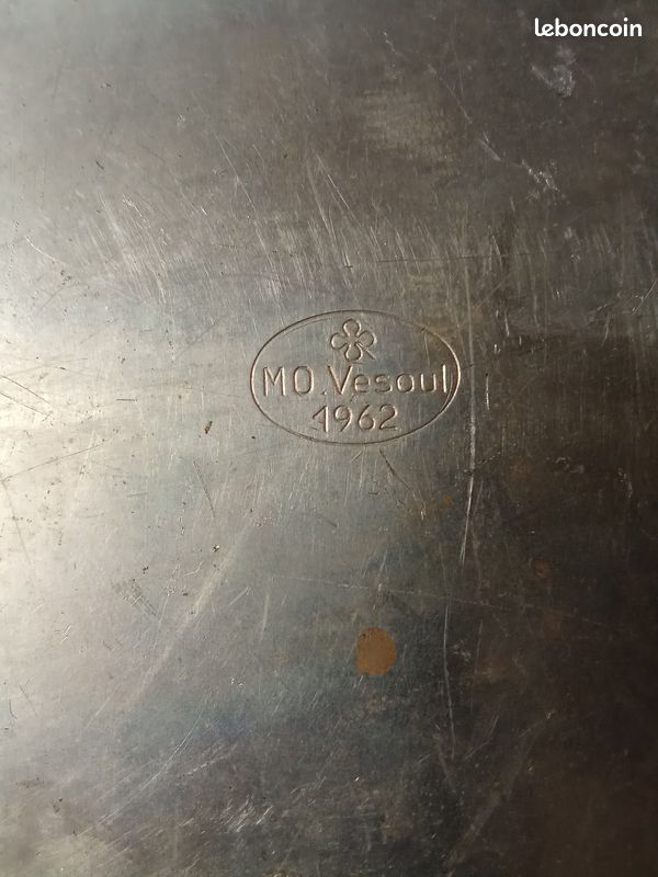Vend Gamelle reglementaire française en 3 élements de période guerre d'Algérie - Fabricant MO-Vesoul 1961 (image 6)