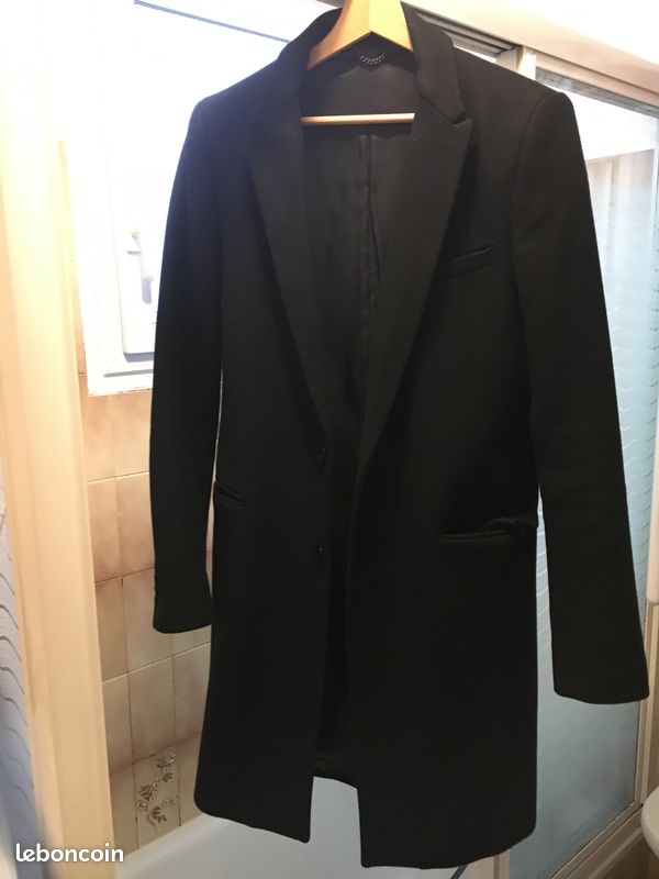 Manteau long Sandro taille M noir homme (image 2)