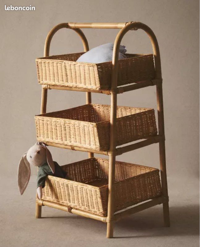 Étagère rangement en rotin Zara Home (image 2)