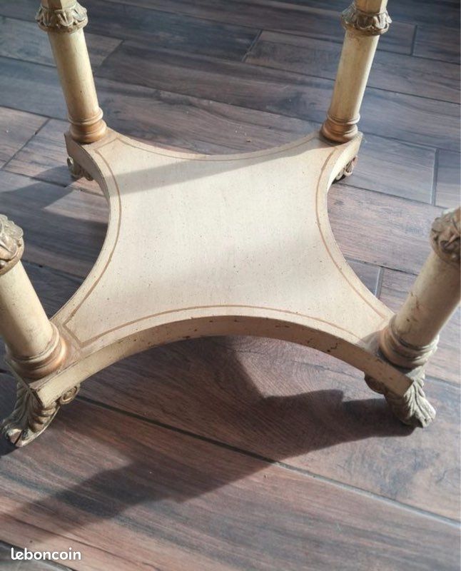 Petit guéridon en bois style Directoire (image 5)