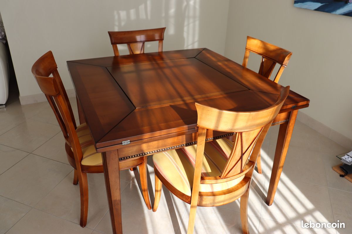 Tables de salon et chaises en merisier massif (image 3)