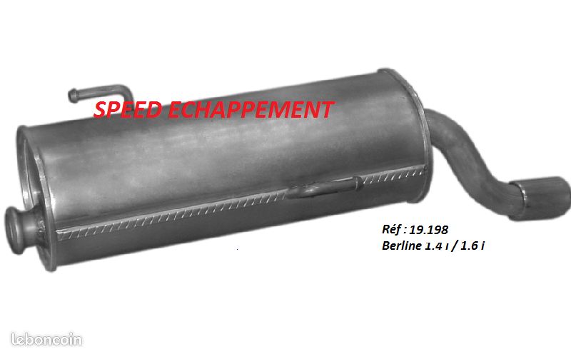 Silencieux arrière PEUGEOT 206 / 206 CC / 206+1.4 i 1.6 i (image 2)
