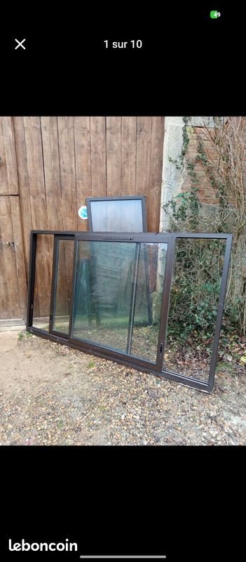Baie aluminium double vitrage différentes tailles (image 6)