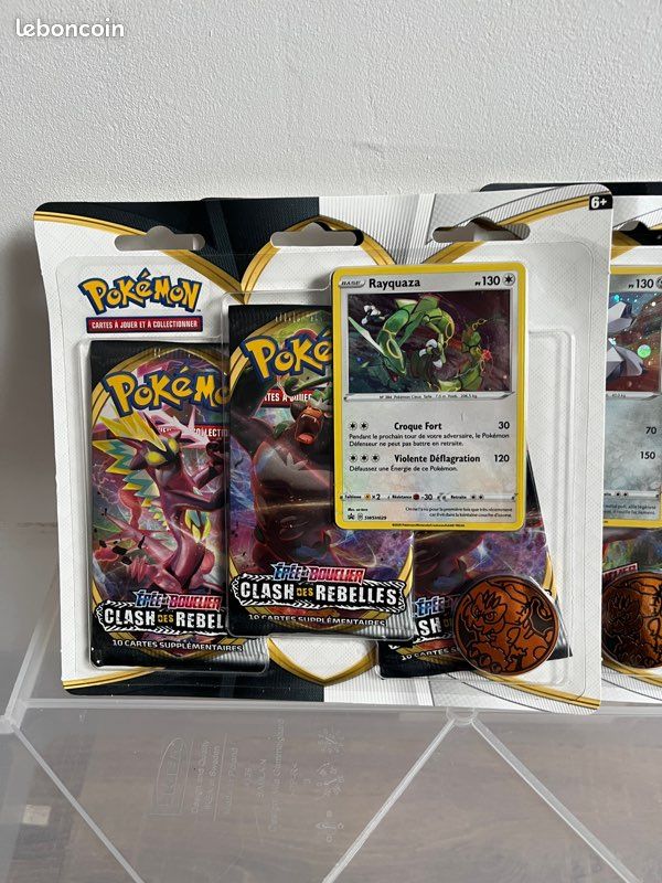 DUOPACK POKÉMON TÉNÈBRES embrasées Clash des rebelles épée et bouclier