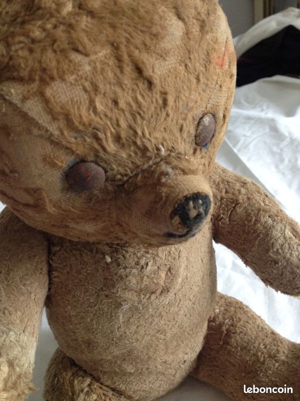 Ancien Ours En Paille Vintage Steiff, Fabriqué En Allemagne - Collection