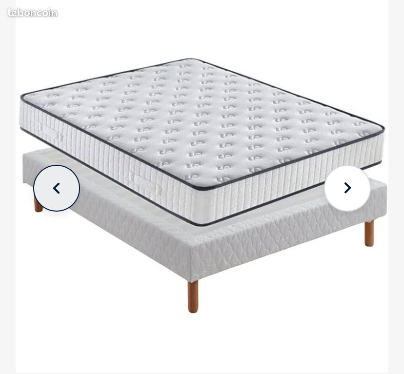 Sommier + matelas 160x200 (image 1)