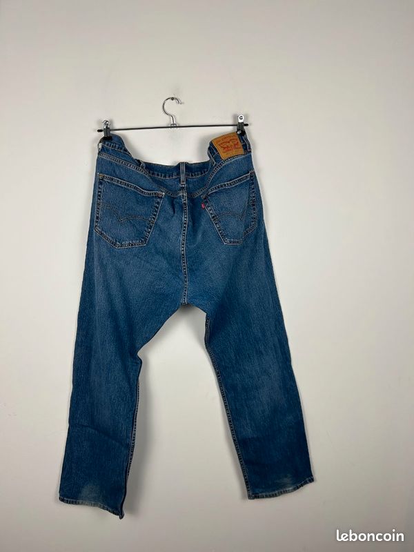 Jeans Levi's 505 Regular Straight Bleu - Taille W40 L30, Avec élasthanne, Occasion Parfait état