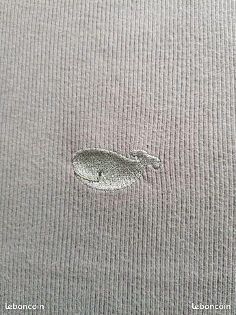LE PHARE DE LA BALEINE - TEE-SHIRT à CÔTES KAKI - Taille L = 42 / 44 👕 (image 4)