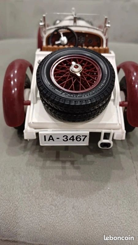 Voiture Miniature Mercedes-Benz SSKL 1931 Blanche - Bburago 1:18, Occasion, Collection