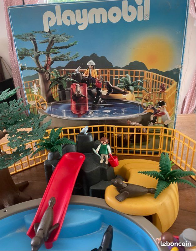 Boîte playmobil vintage 3650 de 1984 aquarium otaries phoques tortues (image 5)