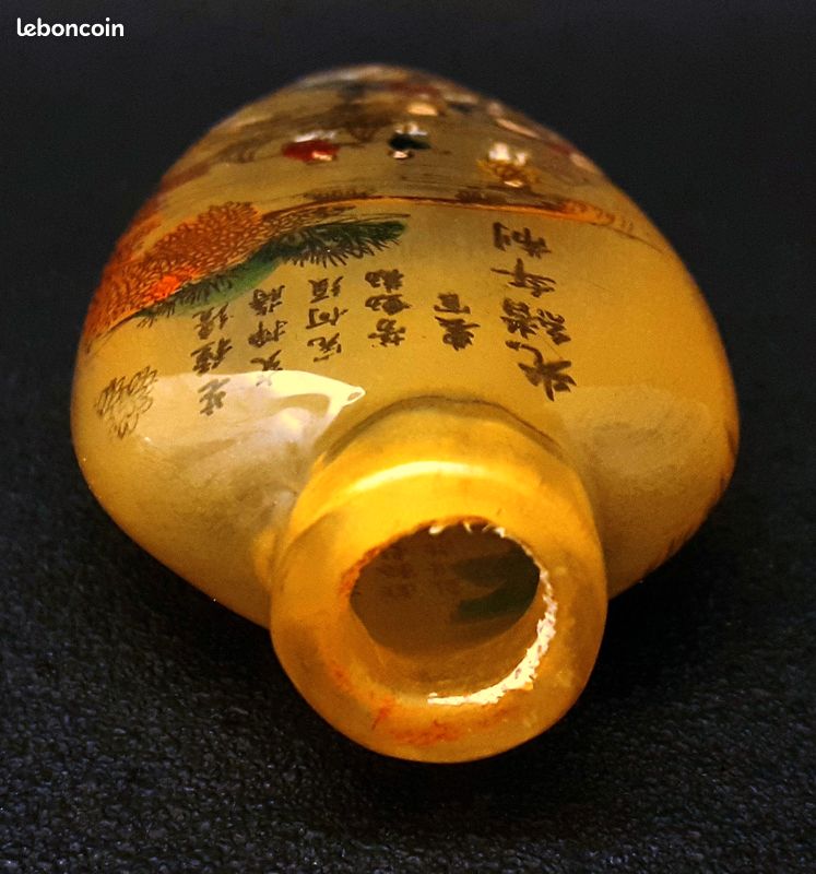 Bouteuille tabac chinoise peint main avec plusieurs personnages (image 5)