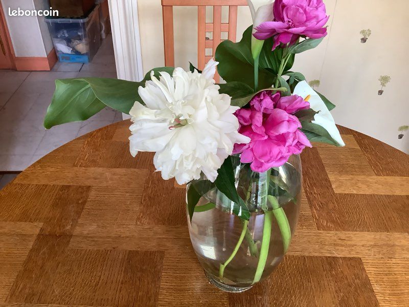 Grand vase en verre oblong hauteur 30 cm (image 16)