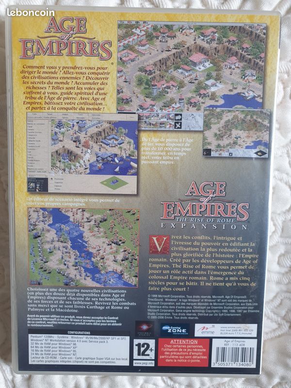 AGE OF EMPIRES The Rise Of Rome - Expansion - PC Big Box - FR