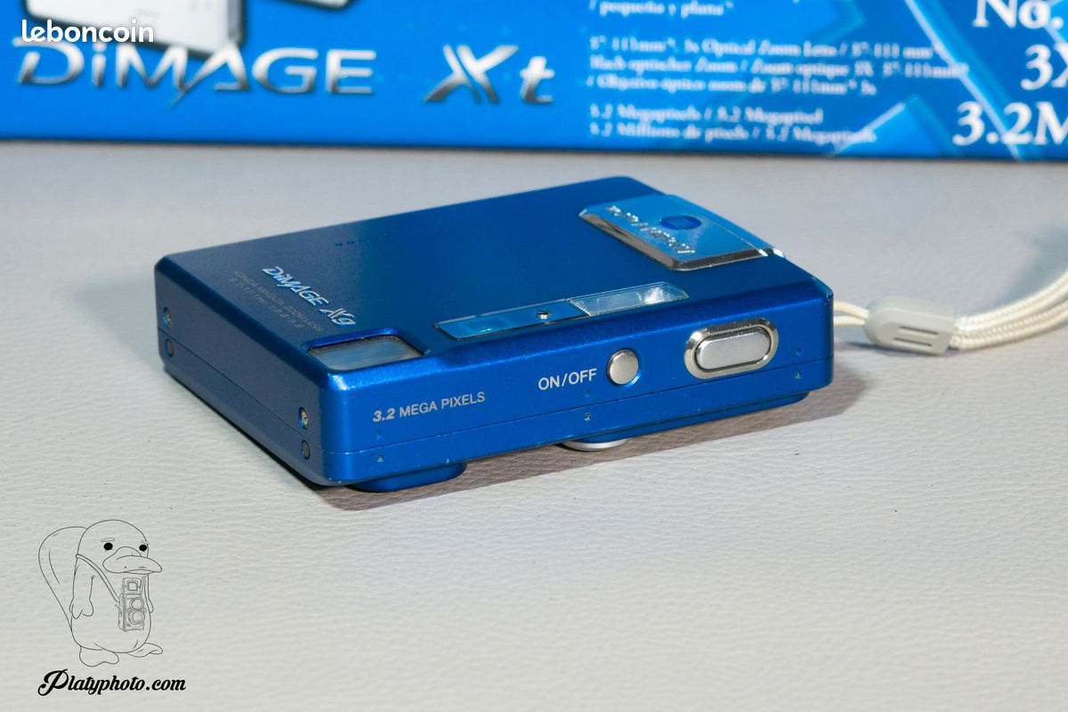 Konica Minolta Dimâge Xg bleu + accus + chargeur