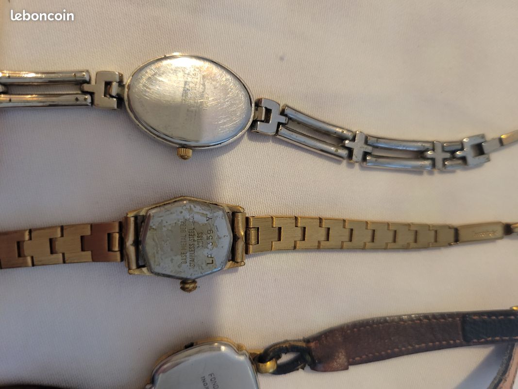 Lot De 10 Montres Femme Vintage - Époques Variées - Très Bon état - Parfait Pour Collection Ou Pièces