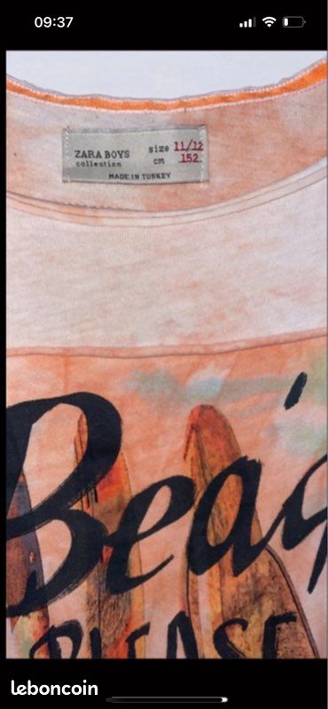 Tee shirt Zara taille 11/12 ans (image 4)