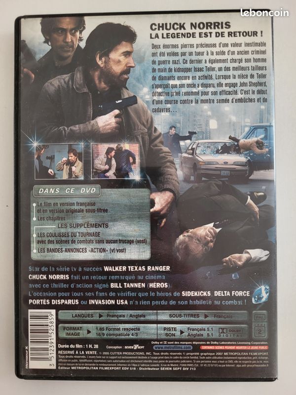 DVD "Le sang du diamant" avec Chuck Norris (image 3)