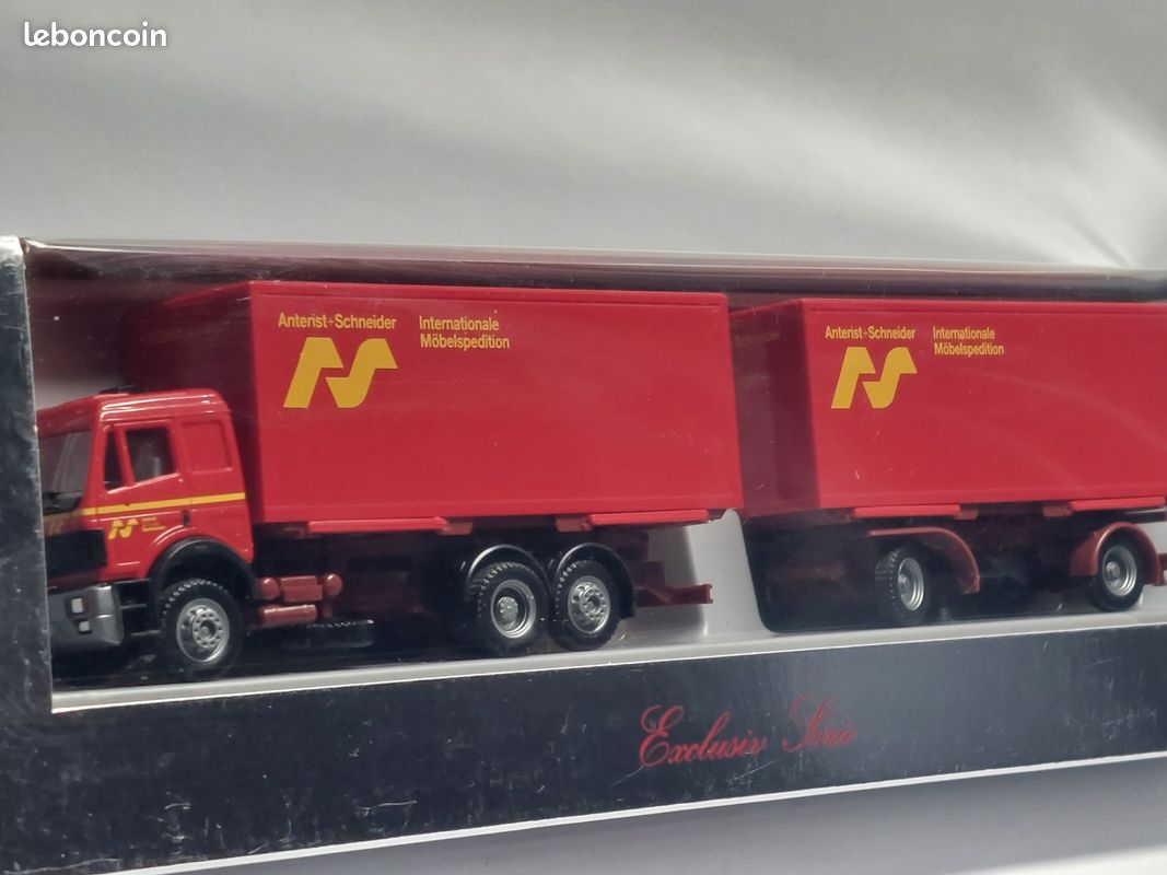 Camion Mercedes Actros HERPA 1/87 – Porte-Container TALKE Avec Citerne