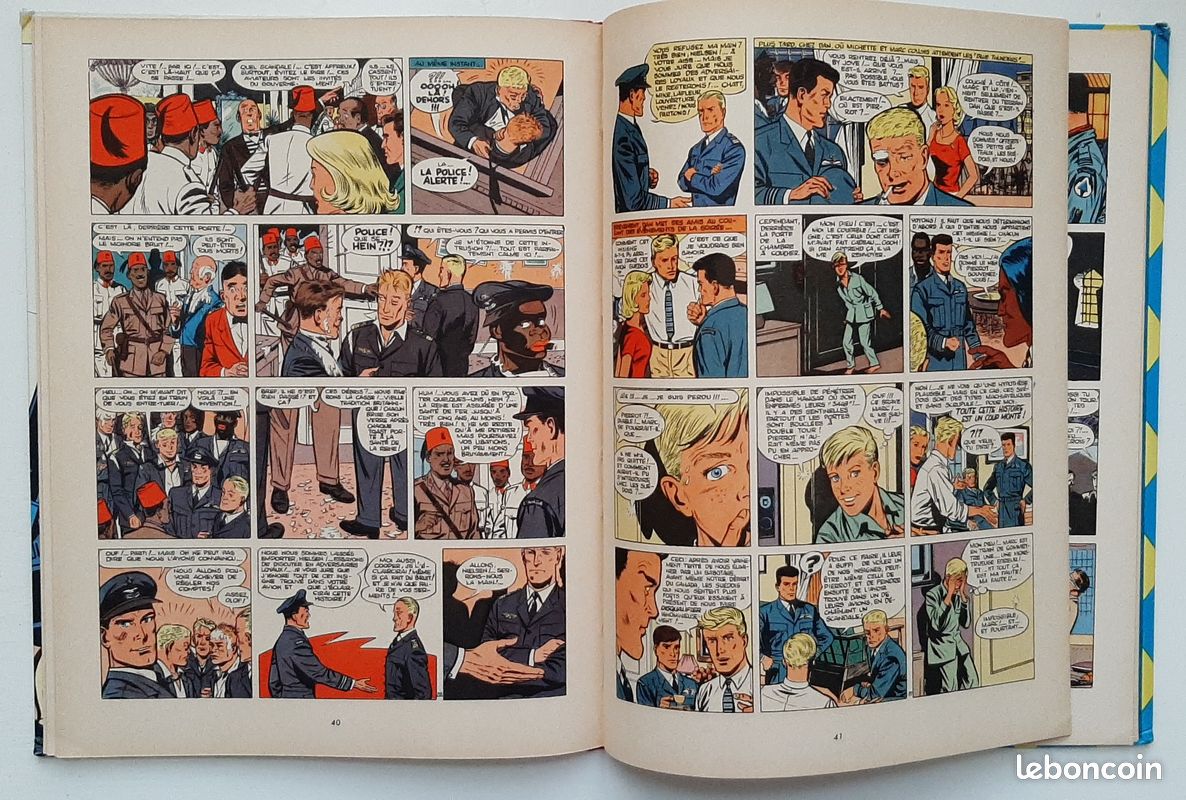 Belle BD Duel dans le ciel, Edition originale de 1962 (avec les pointsTintin) (image 9)
