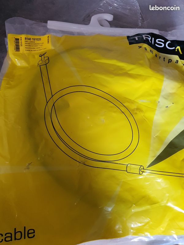 Tirette à Câble De Frein De Stationnement Triscan 8140 10102 - Compatible Citroën C25, Peugeot J5, Fiat Ducato (années 80-90)