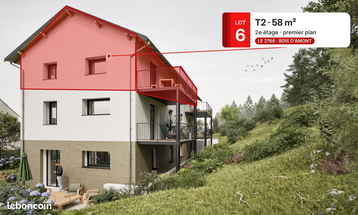 Appartement 3 pièces 58 m² · à Bois-d'Amont · 58 m² · 148 000 €