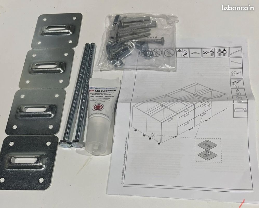Kit de fixation neuf pour îlot de cuisine (image 1)