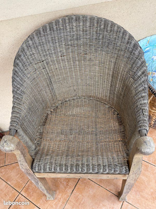 Fauteuil osier (image 3)