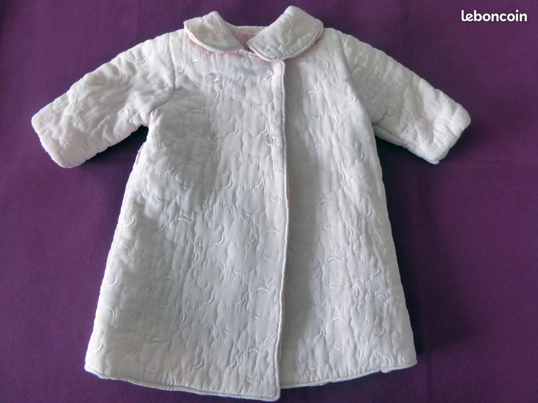 Petit Manteau Ancien Pour Poupée Jumeau - XIXème - Coton (Occasion)
