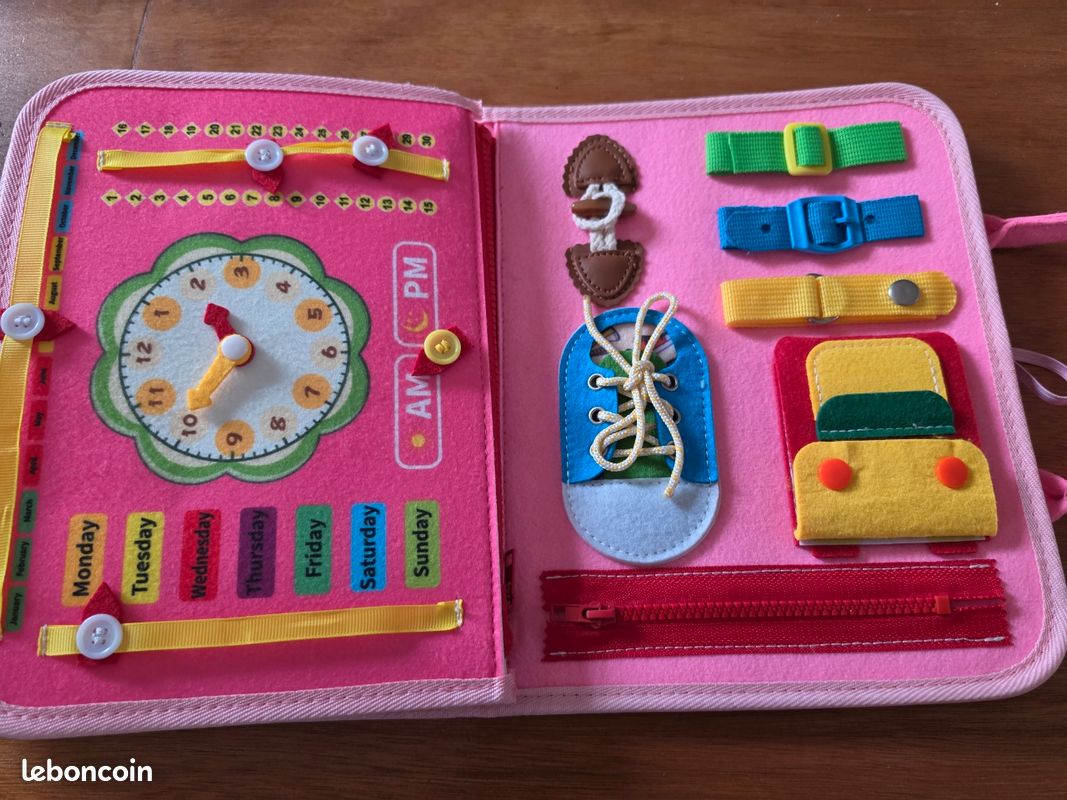 Jouets de simulation de volant pour bébé, Montessori, planche occupée, poussette, conduite précoce, cadeau de voyage pour garçon et fille